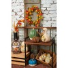 Gallerie II "Give Thanks" Owl Bird with Sunflower Eyes Pumpkin Small Thanksgiving Figure Figurine - 2 of 4
