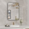 Rectangle Bathroom Mirrors, Black Metal Framed Vanity Mirrors, 48 x 30" Matte Large Hanging Mirror, Modern Decorative for Restroom, Farmhouse - 3 of 4