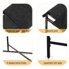ACEPANO Boho Metal Rectangular Ottomans with Armless For Entryway, Living Room, Bedroom & Office-Black - 4 of 4