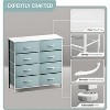 Sorbus 8 Drawers Dresser- Storage Unit with Steel Frame, Wood Top, Fabric Bins - for Bedroom, Closet, Office and more - 4 of 4
