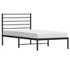 vidaXL Metal Bed Frame with Headboard Black 39.4 in.x78.7 in. - 4 of 4
