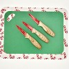 Dura Culina® 3-Piece Christmas Holiday Paring Knife Set with Blade Guards, Great Gift Set! - 3 of 4