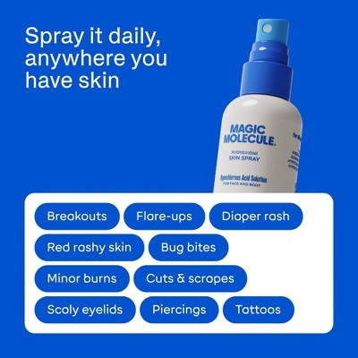 Magic Molecule Hypochlorous Acid Skin Spray - 8 fl oz: Non-Toxic, Vegan, Suitable for Sensitive Skin