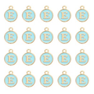 Unique Bargains Beautiful Designer DIY Jewelry Making Initial Pendants 50 Pcs - 1 of 4
