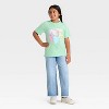 Girls' Short Sleeve 'Heart Balloons' Oversized Graphic T-Shirt - Cat & Jack™ Mint Green - 3 of 3