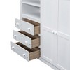 Racxily Wood Full Size Loft Bed with Built-in Wardrobe, Desk, Storage Shelves and Drawers - 4 of 4