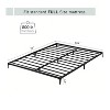 Low Profile Metal Bed Frame, Platform Base, Heavy Duty Mattress Foundation, No Box Spring Needed, High Weight Capacity, Easy Assembly - 2 of 4