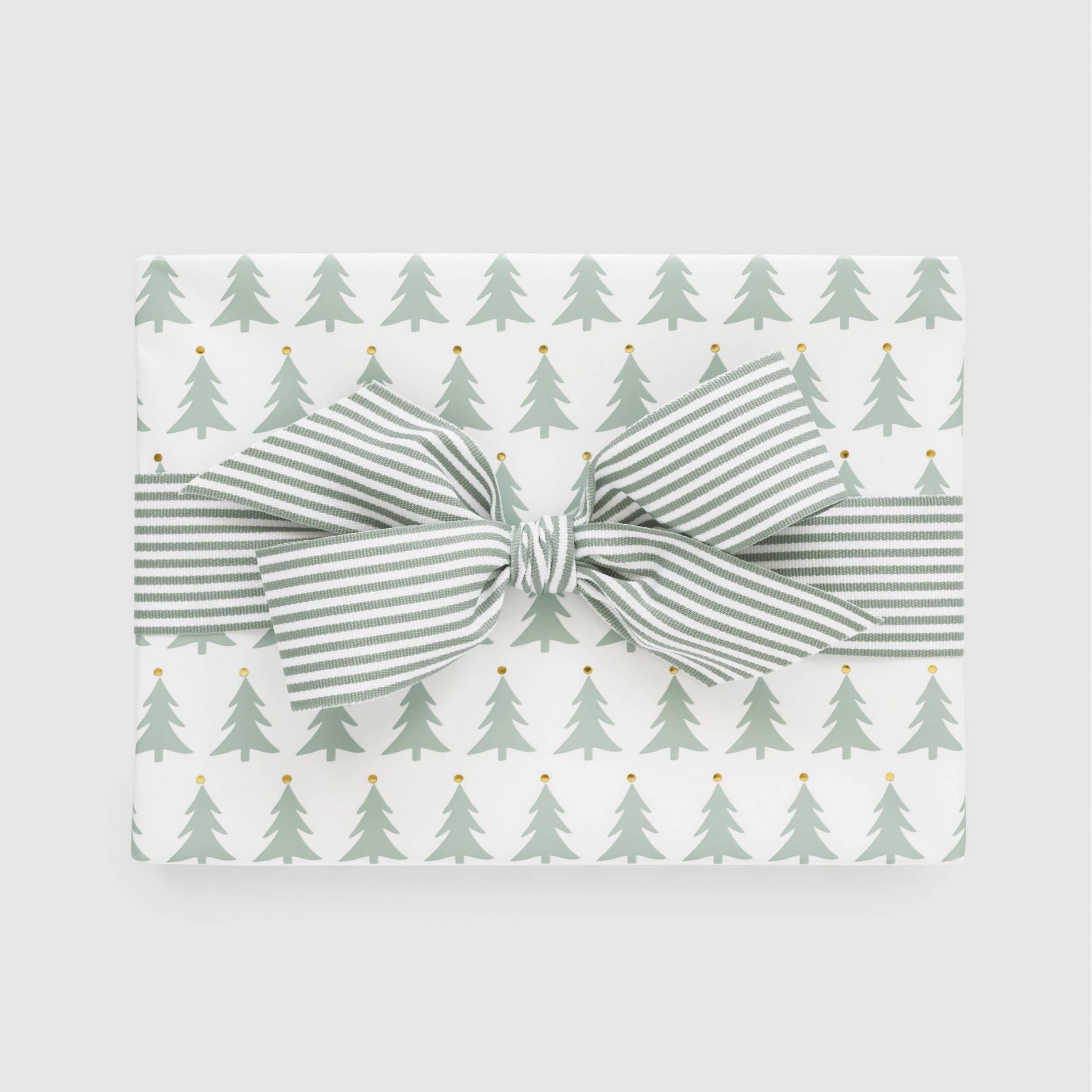 Holiday Green Tree with Gold Foil Gift Wrap, Single Roll - Sugar Paper™ + Target