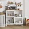 Whizmax Coffee Bar Cabinet, Farmhouse Sideboard Buffet Cabinet with Storage for Kitchen, Dining Room, Living Room - 2 of 4