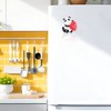 Unique Bargains Decorative Magnets Magnetic Fridge Sticker Irregular Shape Resin Black White Red 1 Pc - 2 of 3