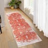 Machine Washable Area Rug Low Pile Vintage Ultra-Thin Non Slip Non Shedding Rugs Stain Resistant Foldable Indoor Carpet for Living Room Bedroom - 2 of 4