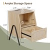Karl Home 1-Drawer Natural Particle Board 17.32in. W Nightstands - 4 of 4