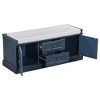 CAVINAS Storage Bench Shoe Rack with Drawers and Cabinets Removable Cushion for Entryway - 3 of 4