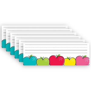 Creative Teaching Press Doodle Apples Name Plates, 9-1/2" x 3-1/4", 36 Per Pack, 6 Packs - 1 of 3