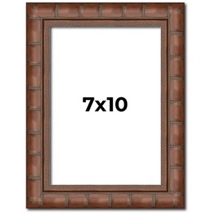 PosterPalooza | 7x10 Modern Bamboo Picture Frame, UV Acrylic, 5 Finishes - 1 of 4