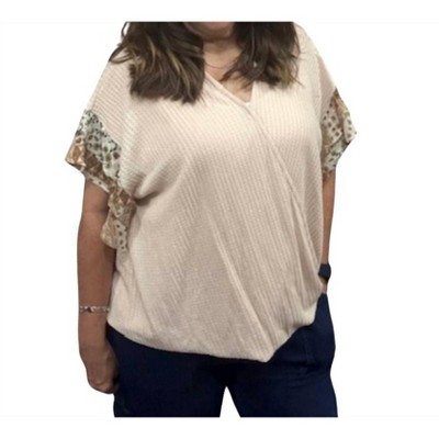 Women's Wrap Style Tee Top - umgee