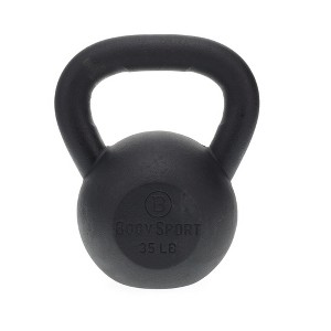 BodySport Cast Iron Kettlebells – Strength Training Kettlebell for Weightlifting, Core Training, & Conditioning - 1 of 4