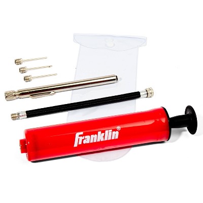 INFLATING HAND AIR PUMP WITH NEEDLE AND FLEXI ADAPTER FOR BIKE FOOTBALL BALL 