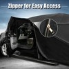 Unique Bargains Waterproof for Toyota 4Runner 2002-2023 Full Car Cover with Zipper Black - 2 of 4