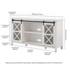 58" White TV Stand - Henn&Hart - image 4 of 4