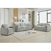 Whisen 89" Cozy Upholstered 3-seater Sofa Oversized Comfy Cloud Sofa Double Cushion - 4 of 4