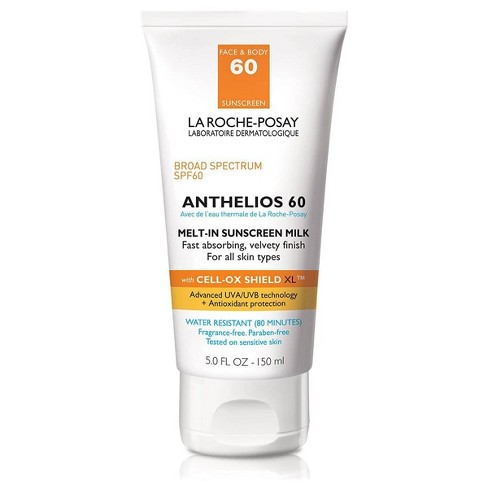 La Roche Posay Anthelios Face And Body Sunscreen Melt In Milk Lotion Spf 60 5oz Target