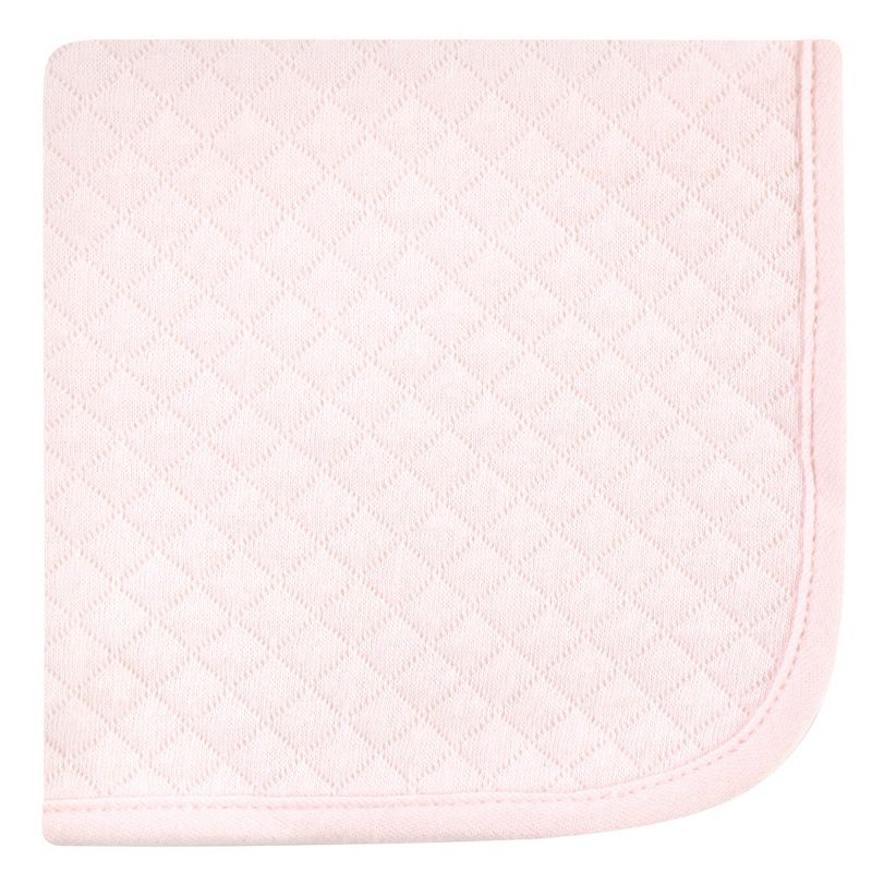Hudson Baby Infant Girl Quilted Cotton Washcloths, Winter Forest, One Size, 5 of 9