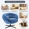 Modern Chenille Office Chair, 360� Swivel Club Chair/Accent Chair with Removable Cushion-Christopher Knight Home - 4 of 4