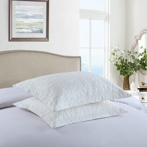 Marcielo 2 Pcs Embroidered Decorative Pillow Shams Set King Size - 1 of 4