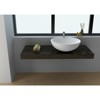 Legion Furniture 19.7 inches WHITE MATT SOLID SURFACE BOWL - NO FAUCET - 3 of 4