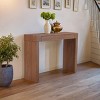 Farmhouse MDF Entryway Table with Two Drawers,50" Vintage Storage Console Table,Versatile Sofa Table for Hallway or Living Room-Baofuwish - 3 of 4