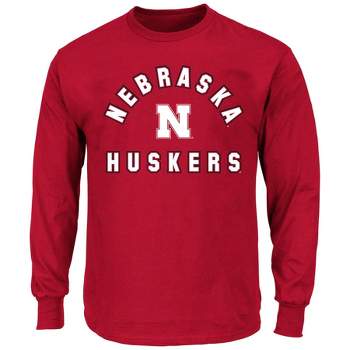 NCAA Nebraska Cornhuskers Men's Big and Tall Long Sleeve T-Shirt