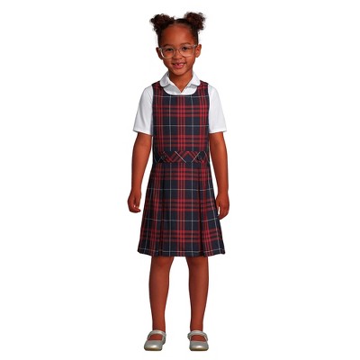 Lands' End Kids Uniform Plaid Jumper