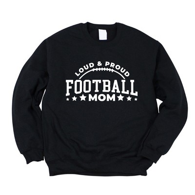 Simply Sage Market Proud Football Mom Sweatshirt - M - Midnight