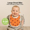 KeaBabies 8pk Organic Baby Bibs for Boy, Baby Drool Bib for Baby Boys and Girls, Newborn Teething Bibs - 2 of 4