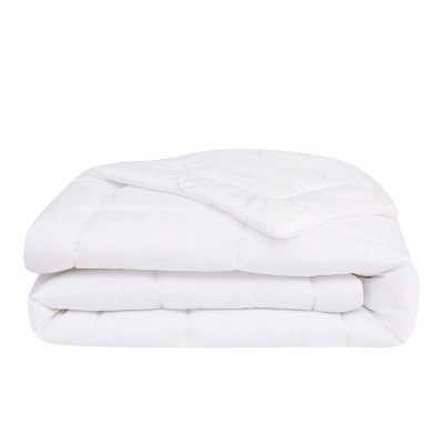 King White Reversible Microfiber Down Comforter Set