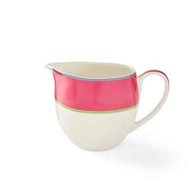 Kit Kemp by Spode Calypso 12oz Pitcher, Vibrant Colors, Porcelain, Dishwasher and Microwave Safe, Creamer Jug for Tea and Coffee, Fabulous Gift