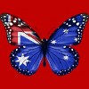 Men's Design By Humans Butterfly Flag Of Australia By GiftsIdeas T-Shirt - 2 of 2