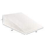 Hastings Home Memory Foam Wedge Pillow with Bamboo Fiber Cover - Ivory