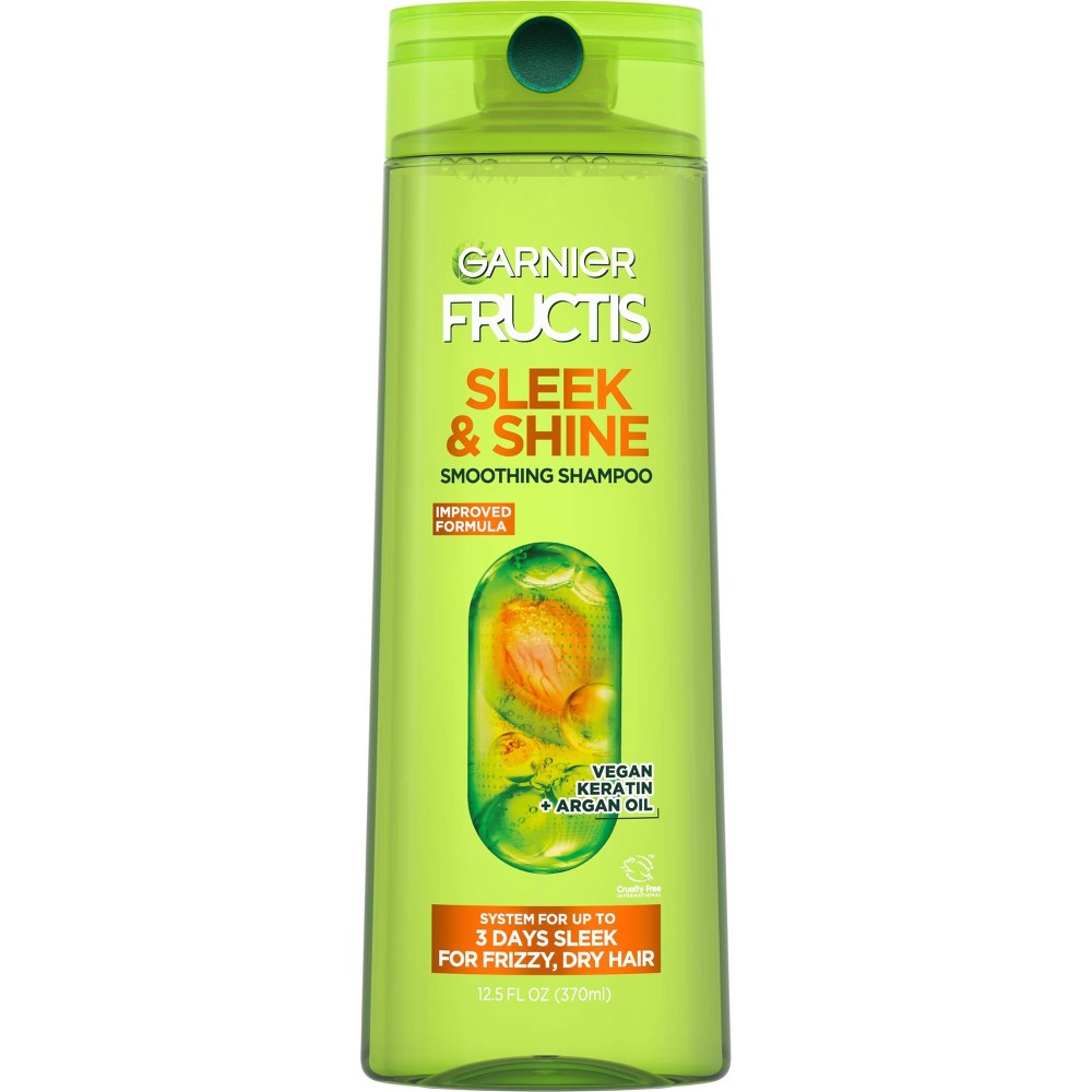 Photos - Hair Product Garnier Fructis Sleek & Shine Fortifying Shampoo for Frizzy Hair - 12.5 fl oz 