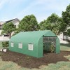 NicBex 11.5'x10'x7' Walk-in Tunnel Greenhouse with Roll-up Windows and Zippered Door, PE Cover for Growing Flowers, Herbs, Vegetables, Saplings, Green - 3 of 4