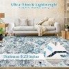 Washable Floral Medallion Print Area Rug, Non-Slip, Low Pile, Boho Vintage Accent Rug for Living Room, Bedroom, Office, Dining Room. - 3 of 4