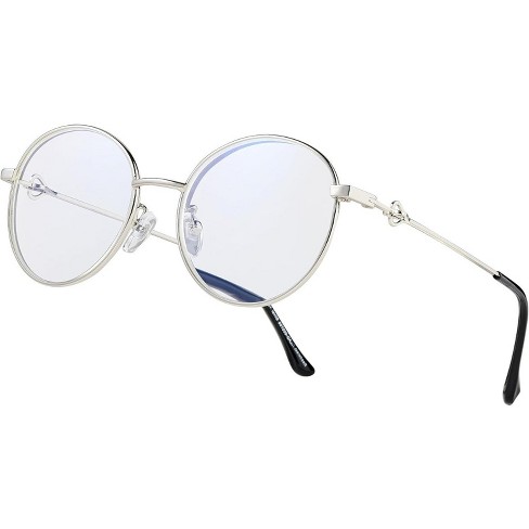 Readerest 1.5 Magnification Blue Light Blocking Reading Glasses Silver Target