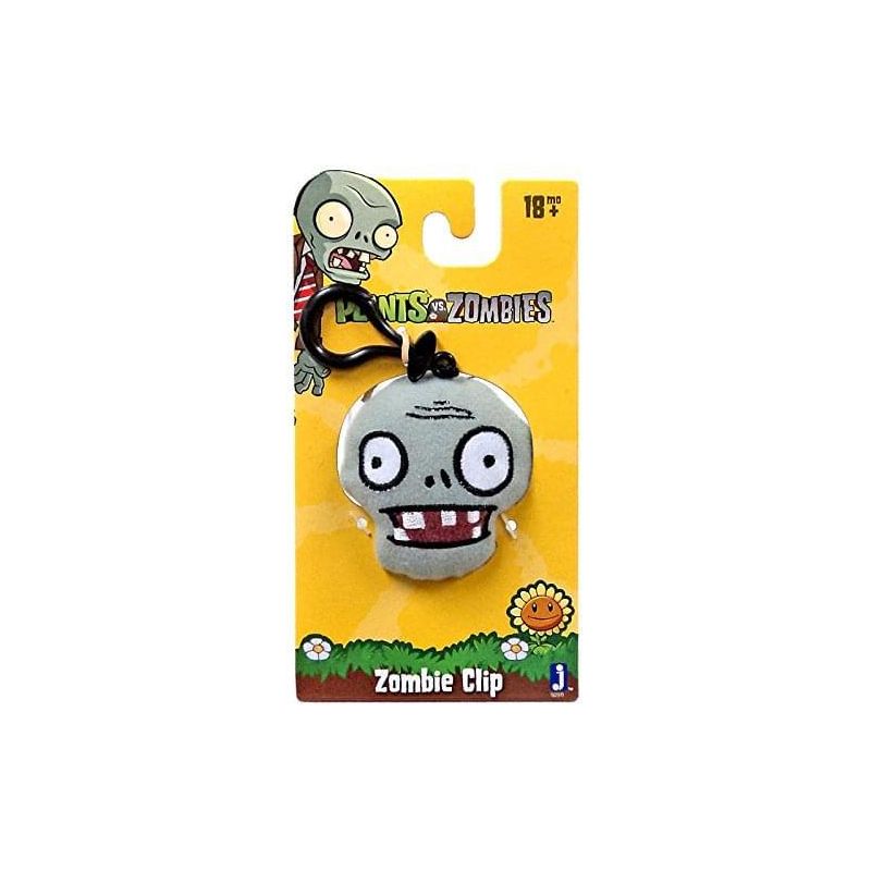 The Zoofy Group LLC Plant Vs Zombies Plush Clip-On: Zombie, 1 of 2