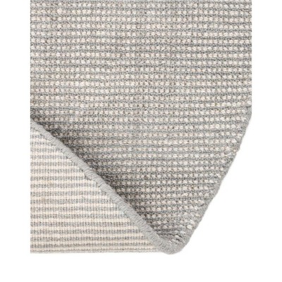 Gray Manor Hand-Knotted Wool Round Area Rug