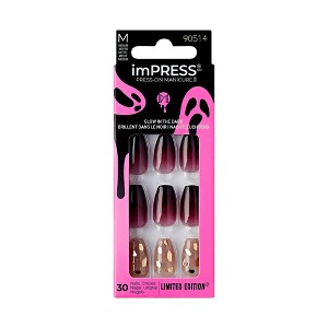 KISS Products imPRESS Fake Nails - Spell On You - 33ct - 1 of 4