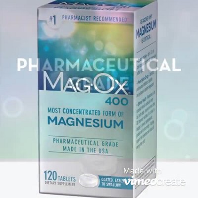 Oxyde De Magnésium 665 Mg - 400 Mg De Magnésium Élémentaire - 365 Gélules Véga - Neuf