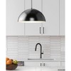 Urban Ambiance Luxury Mid-Century Modern Indoor Pendant,  8-5/8''H x 15-3/4"W x 15-3/4''D,  Matte Black Finish, UHP4793 - 2 of 4