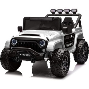 24V 2-Seater Kids Ride-On Car, 4WD/2WD Switchable with Parent Remote Control, 4 Motor Electric Vehicle for Outdoor Adventure - 1 of 3