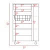 Grungis Kitchen Island Cart with 5-Shelf,Kitchen Island with 1-Drawer Kitchen Cart,Island Table for Kitchen - 2 of 4